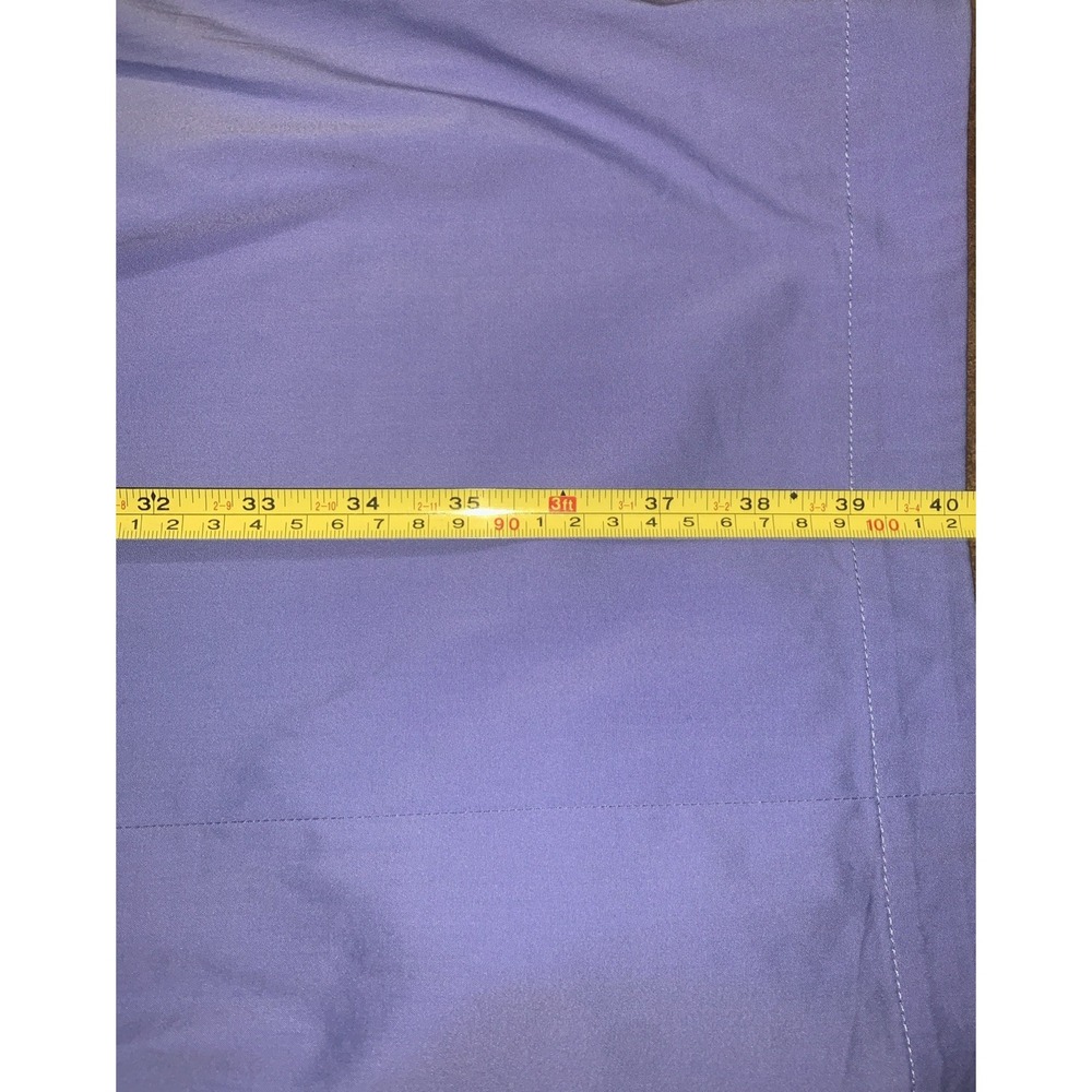 Lafayette 148 New York Sheath Dress 12 Blue Sleeveless V-Neck Knee Length Preppy - Picture 13 of 13